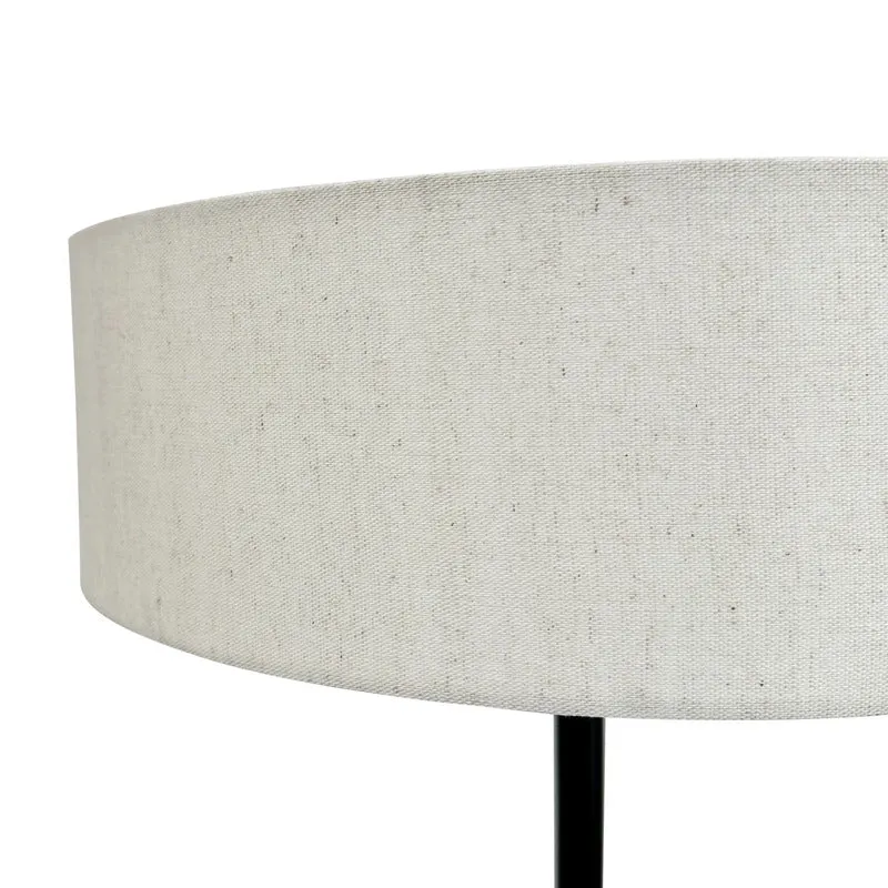 B-Ware Dyberg Larsen Calix Floor Lamp, Black/natural, 150 Cm