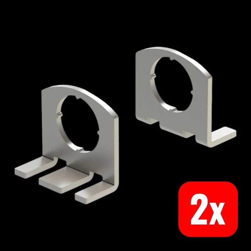 B-Ware LED2WORK Halter LEANLED II SIGNALED II Edelstahl Befestigung Halterung 1 Paar