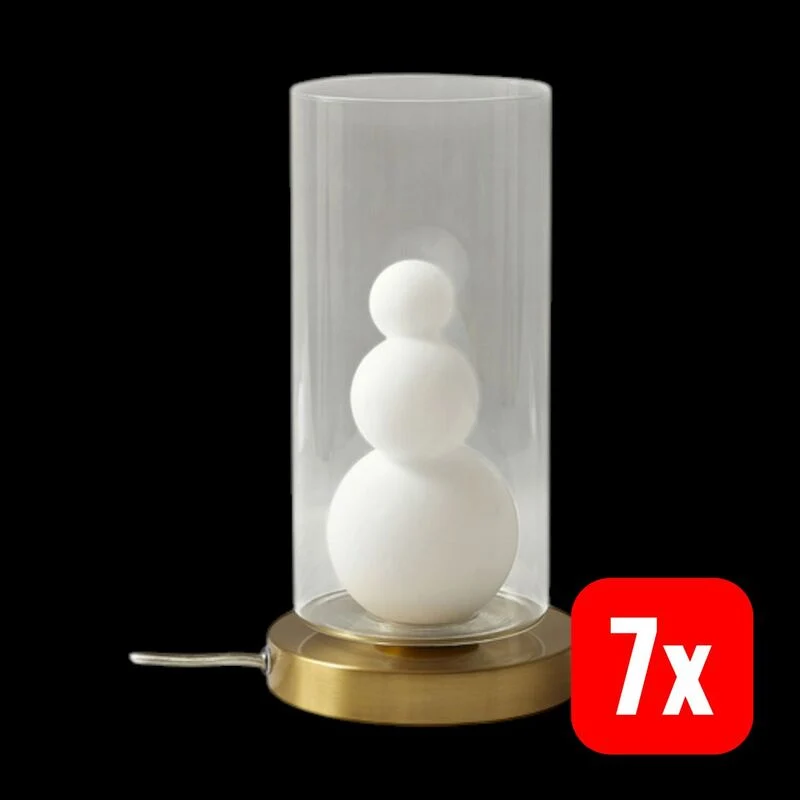 B-Ware Lindby Tischleuchte Kupla LED Lampe Tischlampe Leuchte Glas Ø20cm klar opal