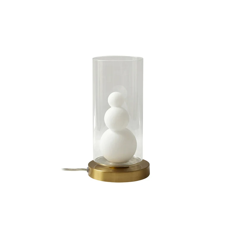 B-Ware Lindby Tischleuchte Kupla LED Lampe Tischlampe Leuchte Glas Ø20cm klar opal
