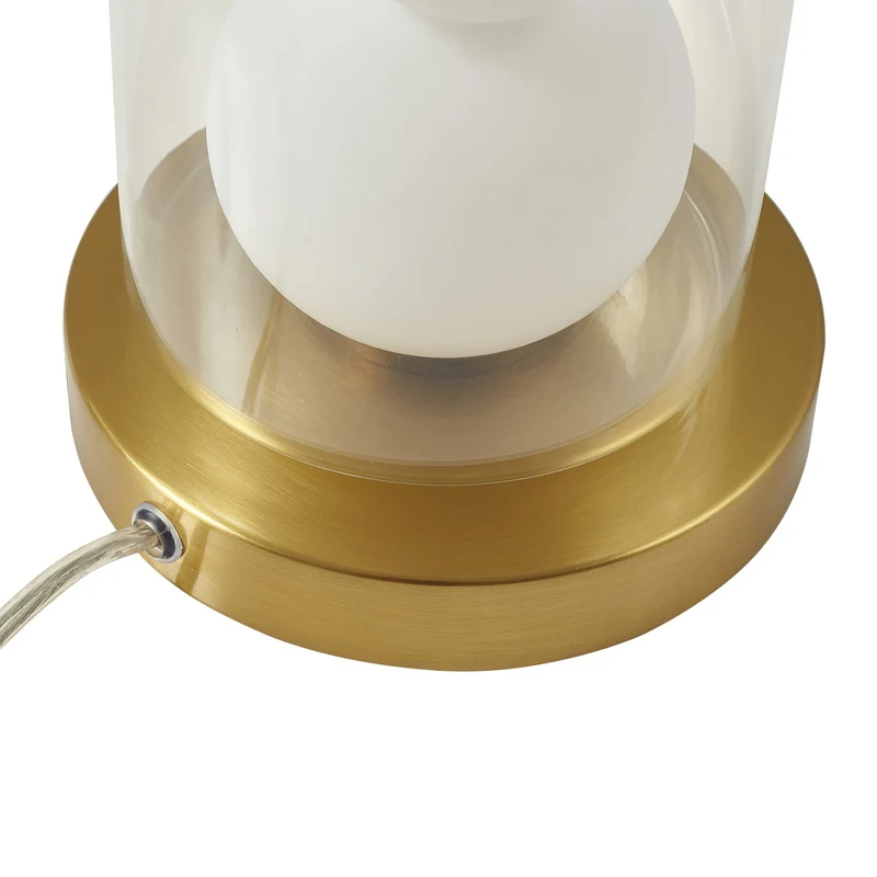 B-Ware Lindby Tischleuchte Kupla LED Lampe Tischlampe Leuchte Glas Ø20cm klar opal