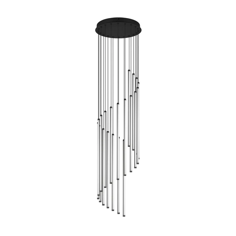 B-Ware Trio Lighting Hängelampe Pendelleuchte LED schwarz Metall Baxter dimmbar