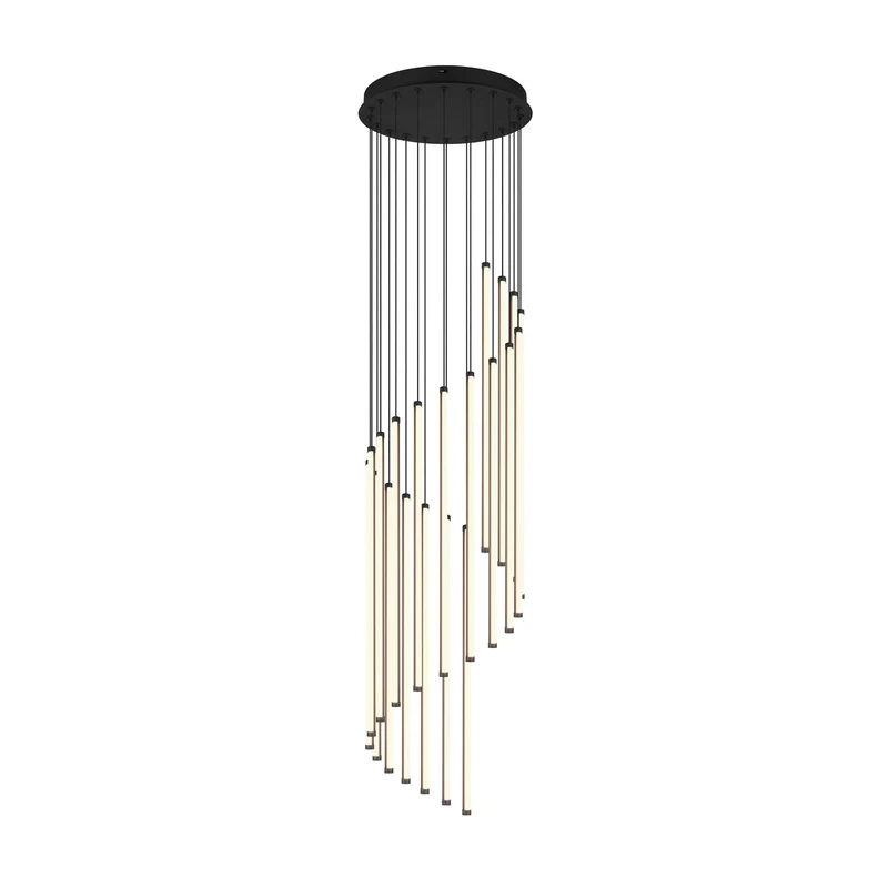 B-Ware Trio Lighting Hängelampe Pendelleuchte LED schwarz Metall Baxter dimmbar