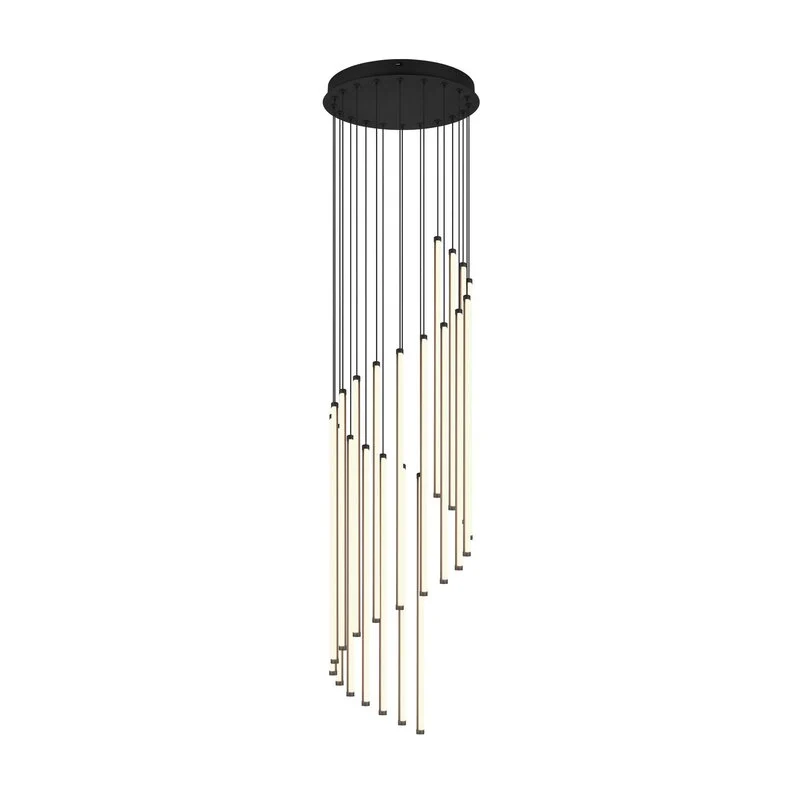 B-Ware Trio Lighting Hängelampe Pendelleuchte LED schwarz Metall Baxter dimmbar