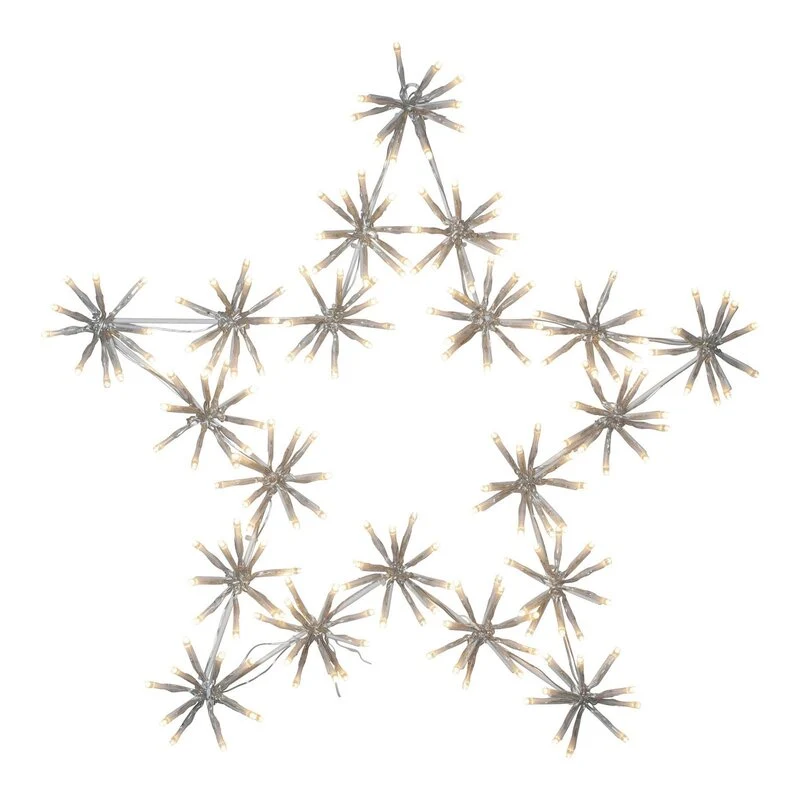 B-Ware STAR TRADING LED Dekoleuchte Lichterkette Flower Star Kunststoff außen