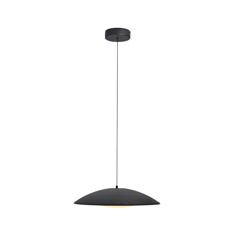 B-Ware Schöner Wohnen LED Hängeleuchte LENTE dimmbar Pendelleuchte schwarz Ø50cm