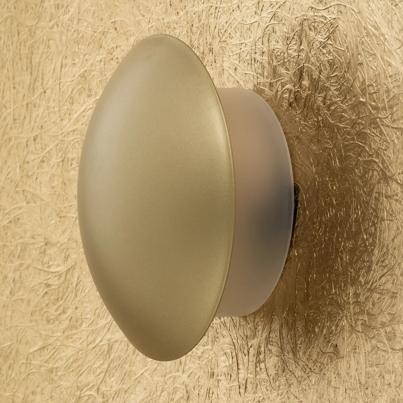 B-Ware LED Wandleuchte Sole M goldfarbig Wandlampe Leuchte Stahl Ø65cm warmweiß 3000K