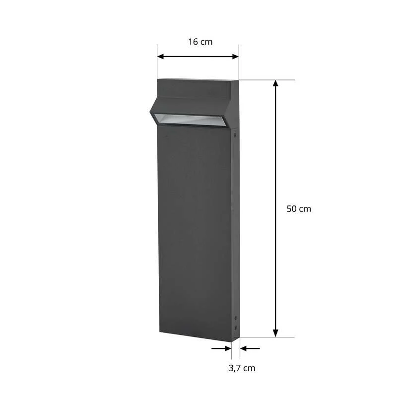 B-Ware Arcchio Wegeleuchte Gartenleuchte Vonar LED anthrazit 50cm Höhe 7,8W IP65 1405lm