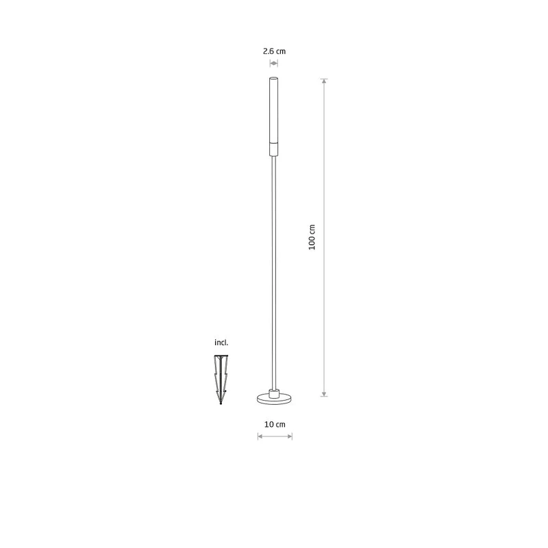B-Ware Nowodvorski Außenleuchte Wegeleuchte Zola LED Gartenlampe schwarz 100cm IP54
